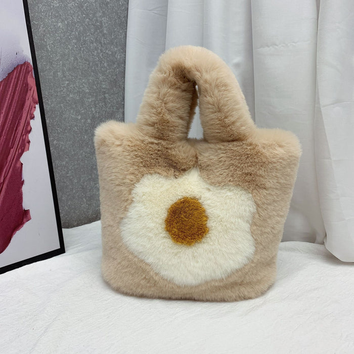 Jewelry WholesaleWholesale Flower Plush Handbag MOQ≥2 JDC-HB-XYu001 Handbags 小宇 %variant_option1% %variant_option2% %variant_option3%  Factory Price JoyasDeChina Joyas De China