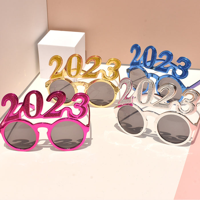 Wholesale Sunglasses PC 2023 Digital Glasses Modeling New Year's Eve Celebration Party 10 pcs JDC-SG-SFY001