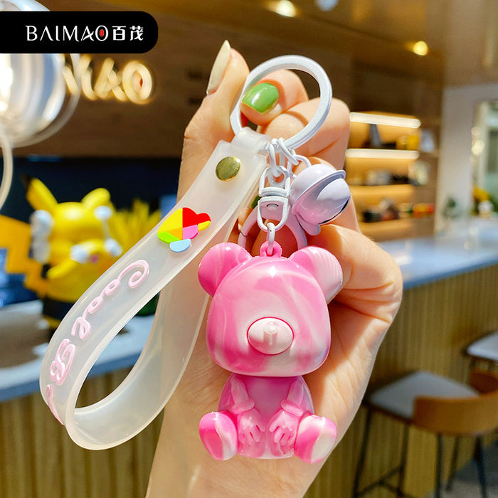 Wholesale Cartoon Bear PVC Keychain JDC-KC-BaiM017