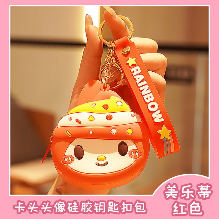 Wholesale keychain pvc cute doll coin purse key pendant JDC-KC-XTang006