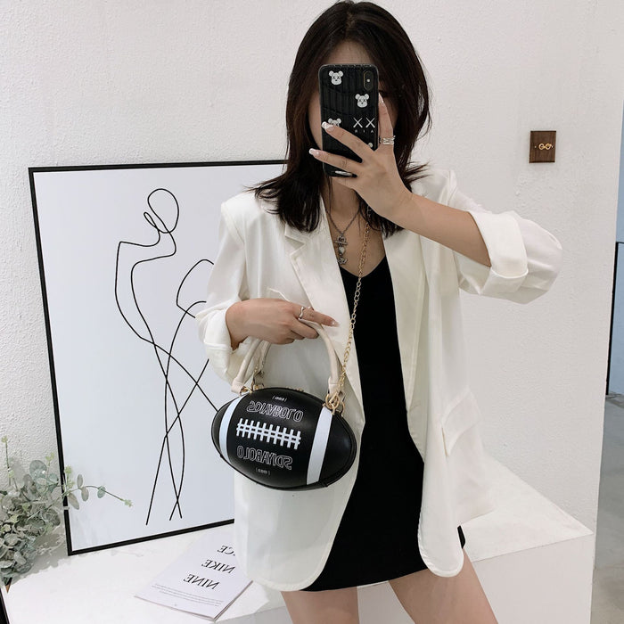 Jewelry WholesaleWholesale PU Chain Rugby Crossbody Shoulder Bag JDC-SD-WeiS001 Shoulder Bags 伟晟 %variant_option1% %variant_option2% %variant_option3%  Factory Price JoyasDeChina Joyas De China