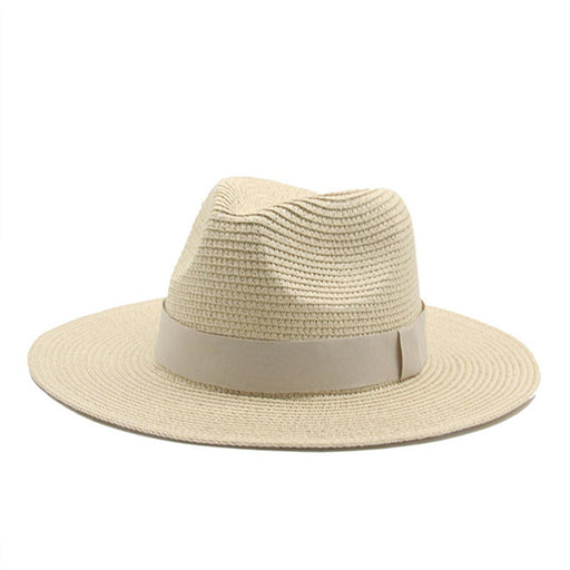 Jewelry WholesaleWholesale Black Belt Outdoor Beach Straw Hat JDC-FH-Guanchuan003 Fashionhat 冠川 %variant_option1% %variant_option2% %variant_option3%  Factory Price JoyasDeChina Joyas De China