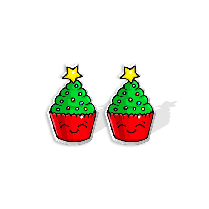 Wholesale Earrings Resin Christmas Stainless Steel Cute Earrings MOQ≥2 JDC-ES-XiangL025