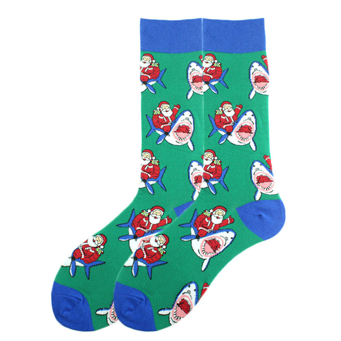 Wholesale Socks Cotton Christmas Cute Cartoon Pattern JDC-SK-KaF063