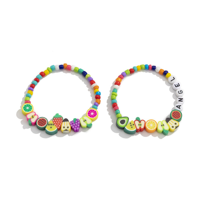 Wholesale Color Beaded Bracelet Set Contrast Color Beads JDC-BT-XueR018