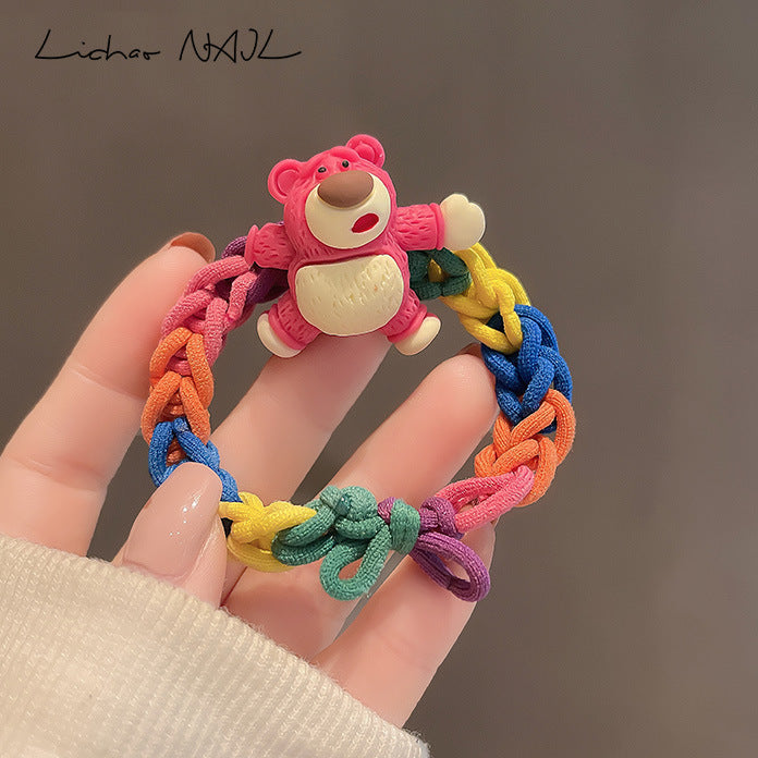 Jewelry WholesaleWholesale color hair circle cute bear Hair Scrunchies JDC-HS-QQ001 Hair Scrunchies 谦谦 %variant_option1% %variant_option2% %variant_option3%  Factory Price JoyasDeChina Joyas De China