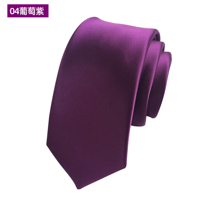 Mayorista Color sólido Versión pequeña Versión estrecha Traje de negocios formal JDC-Tie-yonf002