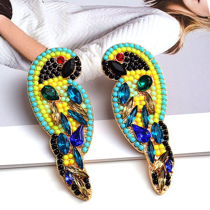 Jewelry WholesaleWholesale Parrot Crystal Color Rhinestone Beads Earrings JDC-ES-SK102 Earrings 深刻 %variant_option1% %variant_option2% %variant_option3%  Factory Price JoyasDeChina Joyas De China