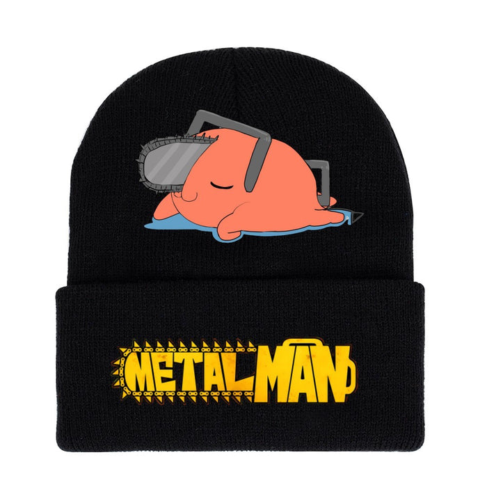 Wholesale Hat Acrylic Warm Cartoon Printing Roll Brim Knit Hat (M) JDC-FH-WDM008