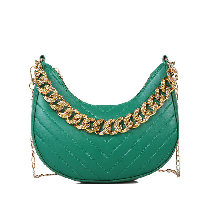 Wholesale Shoulder Bag PU Leather Chain Retro Rhombus MOQ3 JDC-SD-Chenz006