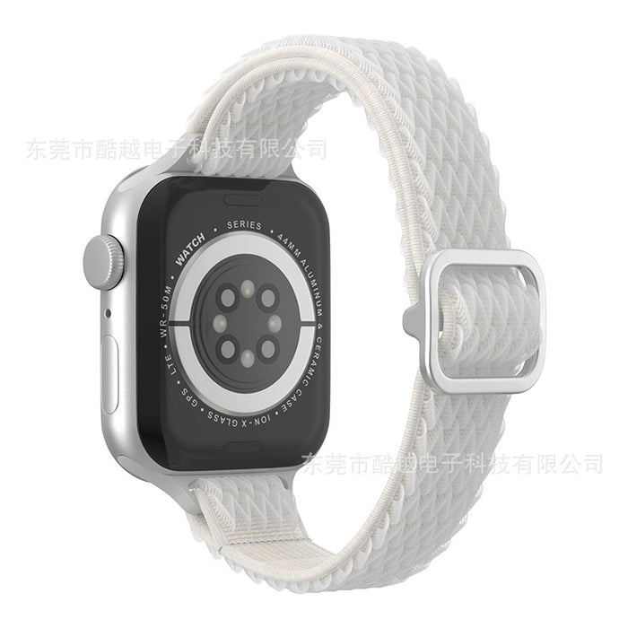 Wholesale Strap Nylon AppleWatch Woven Double Circle Wave Pattern Strap MOQ≥2 JDC-WD-KuYue005