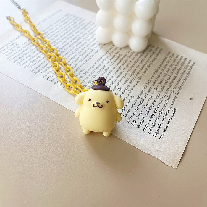 Wholesale acrylic cartoon character cute necklace JDC-NE-shier002