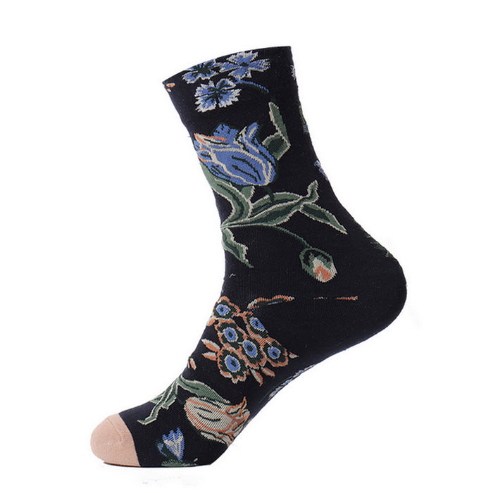 Wholesale Oil Painting Socks Light Luxury Art Socks JDC-SK-XinH012