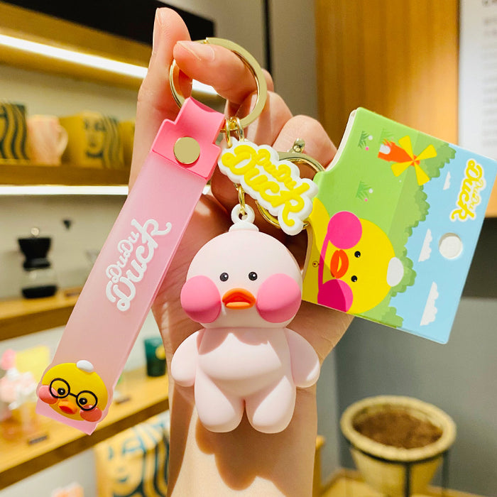 Wholesale cute ocean series creative duckling bag car key pendant JDC-KC-SCheng022