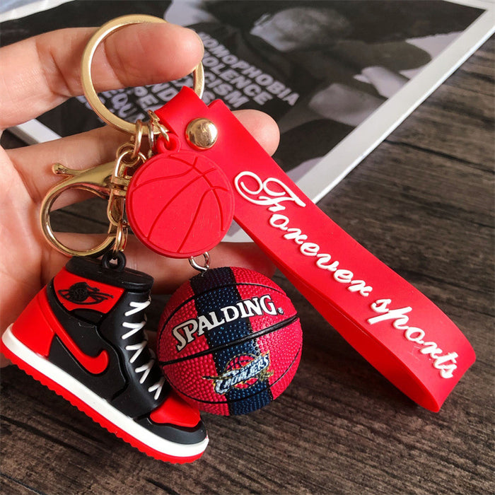 Wholesale star basketball shoes keychain MOQ≥2 JDC-KC-HLv011