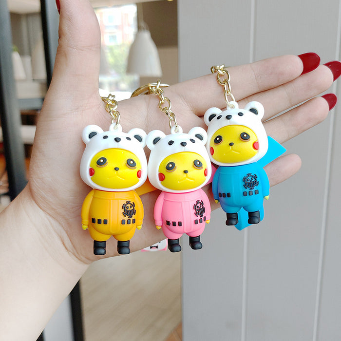 Wholesale cartoon creative cross-dressing keychain pendant JDC-KC-JianH005