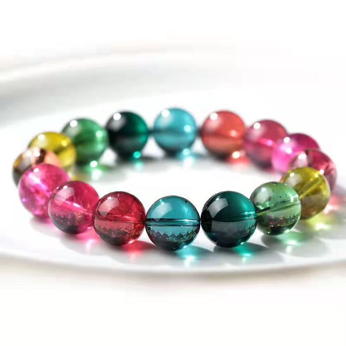 Wholesale Natural Candy Color Tourmaline Bracelet JDC-BT-NiHuang008