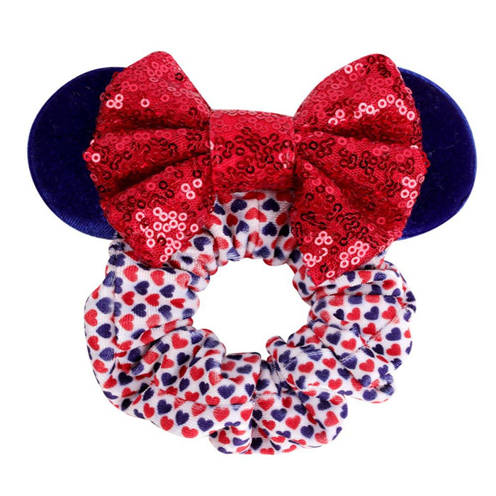 Wholesale 4th of July Independence Day Children's Colon Hair Band Color Sequins MOQ≥3 JDC-HS-HaiS001