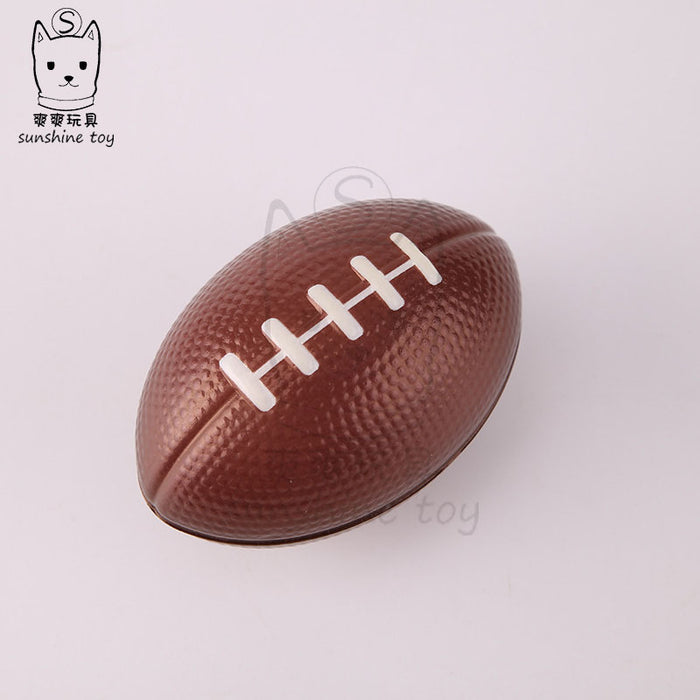 Wholesale Children's Decompression Toys PU Polyurethane Rugby JDC-FT-HongSh001