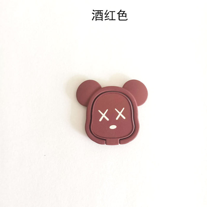 Wholesale Grips Zinc Alloy Violent Bear Cartoon Mobile Phone Ring Buckle Paste MOQ≥2 JDC-PS-AKK001