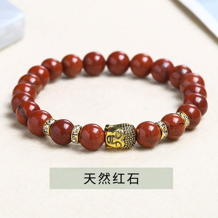 Wholesale Gold Buddha Statue Simple Single Circle Bracelet JDC-BT-JingD010