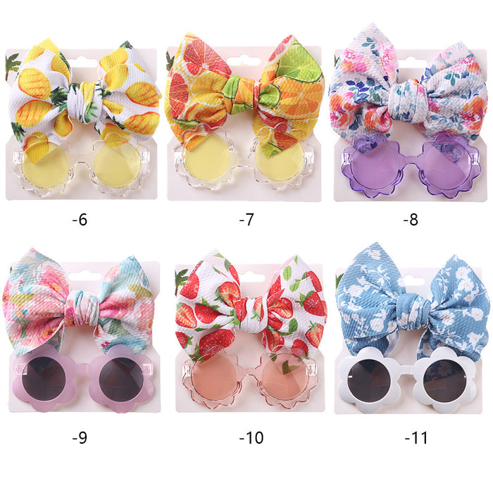 Wholesale Kids Sunglasses Hairband Set UV Protection Toys Sunglasses JDC-SG-BoB005