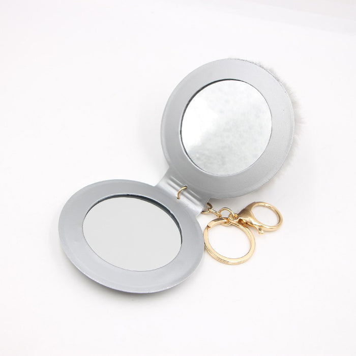 Jewelry WholesaleWholesale 10 colors double sided small mirror keychain JDC-KC-Zuge054 Keychains 祖格 %variant_option1% %variant_option2% %variant_option3%  Factory Price JoyasDeChina Joyas De China