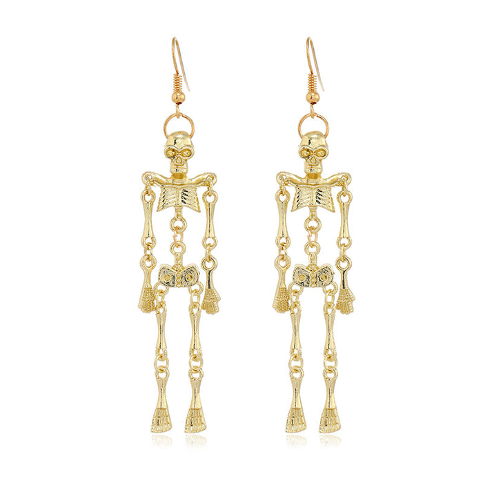 Wholesale Earrings Alloy Halloween Skull Earrings MOQ≥2 JDC-ES-Zuol009