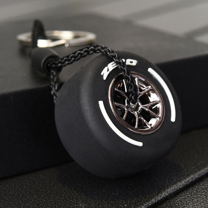 Jewelry WholesaleWholesale soft rubber small tire keychain with hub double-sided LOGO JDC-KC-Chongr005 Keychains 充睿 %variant_option1% %variant_option2% %variant_option3%  Factory Price JoyasDeChina Joyas De China