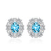 Jewelry WholesaleWholesale glitter diamond flower plated silver stud earrings JDC-ES-BZ017 Earrings 标志 %variant_option1% %variant_option2% %variant_option3%  Factory Price JoyasDeChina Joyas De China