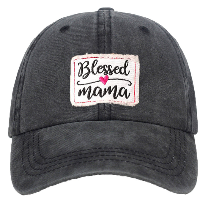 Wholesale Washed Cotton Patch Letter Embroidered Baseball Cap MOQ≥2 JDC-FT-QiuXi003