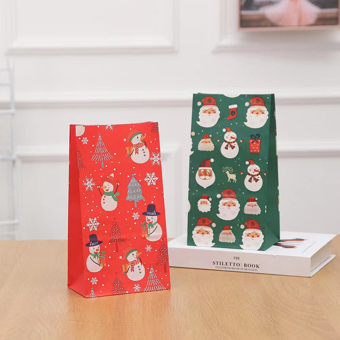 Wholesale Gift Bag Kraft Paper Christmas Gift Bag MOQ≥12 JDC-GB-Ganrui019