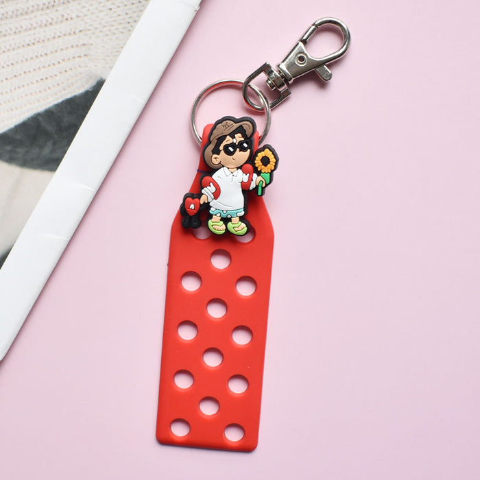 Wholesale Keychain Croc Charms PVC Soft Rubber MOQ≥10 (M) JDC-KC-RYY004