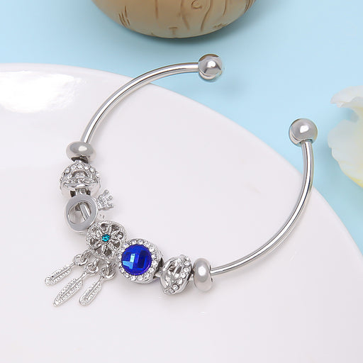 Jewelry WholesaleWholesale handmade diy guardian dream blue dream catcher bracelet MOQ≥2 JDC-BT-YinH002 Bracelet 银傲 %variant_option1% %variant_option2% %variant_option3%  Factory Price JoyasDeChina Joyas De China