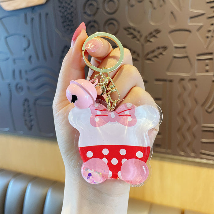 Wholesale Keychains TPU Cute Cartoon Floating Quicksand (M) JDC-KC-MXiong014