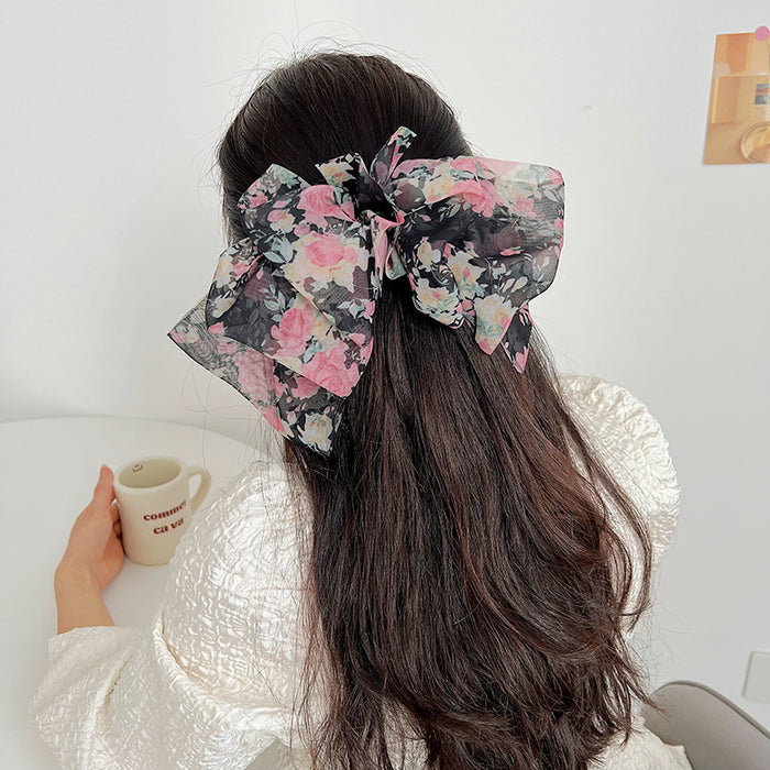 Wholesale Fabric Oversized Bow Hair Clip MOQ≥2 JDC-HC-MIs002