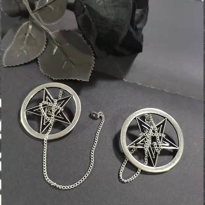 Jewelry WholesaleWholesale cross chain exaggerated alloy earrings JDC-ES-YYFF015 Earrings 燕羽飞飞 %variant_option1% %variant_option2% %variant_option3%  Factory Price JoyasDeChina Joyas De China