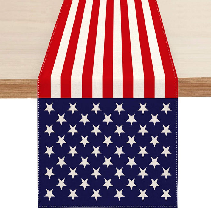 Wholesale 4th of July Independence Day Linen Dinner Table Coaster MOQ≥2 JDC-TC-OuH002