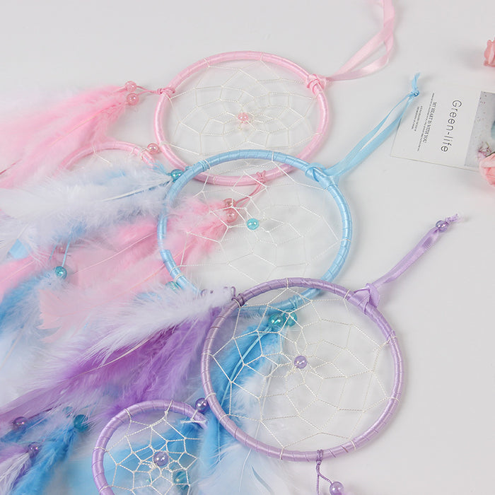 Wholesale Two Color Dreamcatcher Craft Home Ornament MOQ≥2 JDC-DC-JunX017