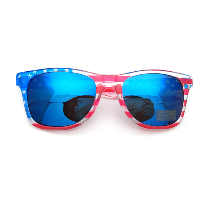 Wholesale 4th of July Flag Glasses Nail Free Independence Day Party Color Film Sunglasses JDC-SG-ZhuoW008