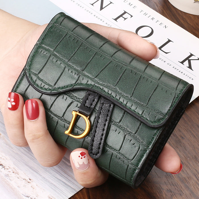 Wholesale Wallet PU Short Crocodile Pattern Multi-card Coin Purse (F) JDC-WT-Jinj005