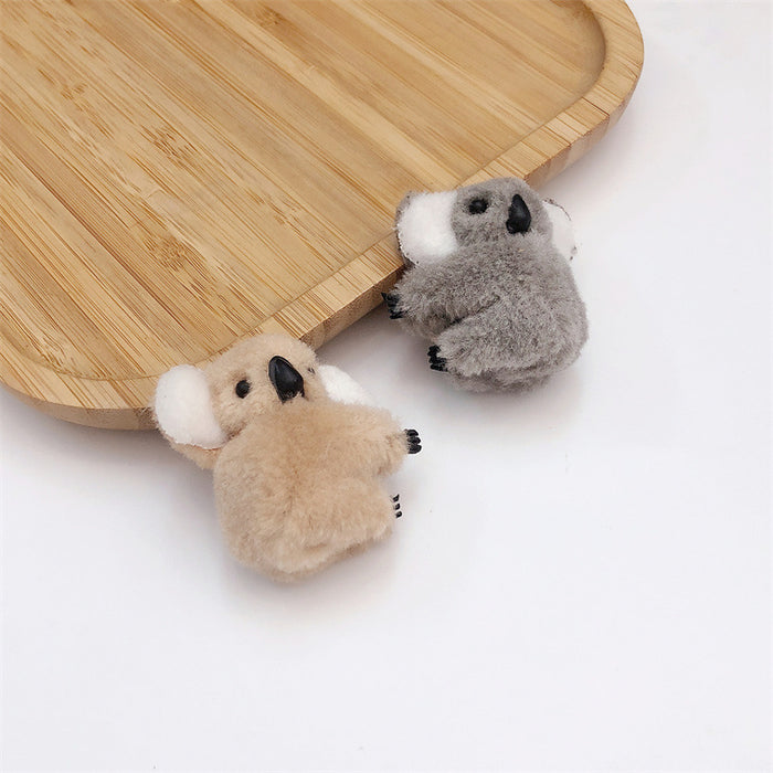 Wholesale Hair Clips Plush Alloy Cute Koala JDC-HC-WeiY004