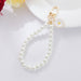 Jewelry WholesaleWholesale Pearl Car Creative Daisy Key Chain JDC-KC-Yaoyun015 Keychains 瑶韵 %variant_option1% %variant_option2% %variant_option3%  Factory Price JoyasDeChina Joyas De China