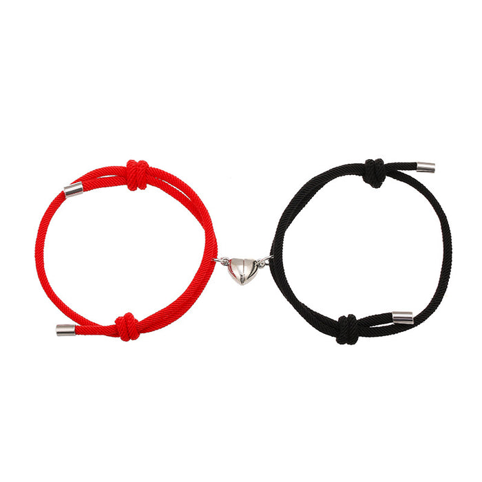 Wholesale Alloy Love Magnet Attract Couple Bracelet Pair JDC-BT-ZiR018