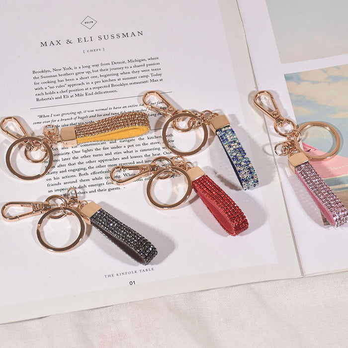 Jewelry WholesaleWholesale rhinestone lanyard keychain MOQ≥2 JDC-KC-GHui001 Keychains 广汇 %variant_option1% %variant_option2% %variant_option3%  Factory Price JoyasDeChina Joyas De China