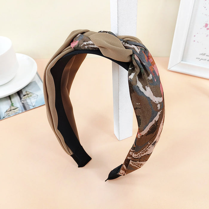 Jewelry WholesaleWholesale new style braided boho wide print headband JDC-HD-O395 Headband 潮炫 %variant_option1% %variant_option2% %variant_option3%  Factory Price JoyasDeChina Joyas De China