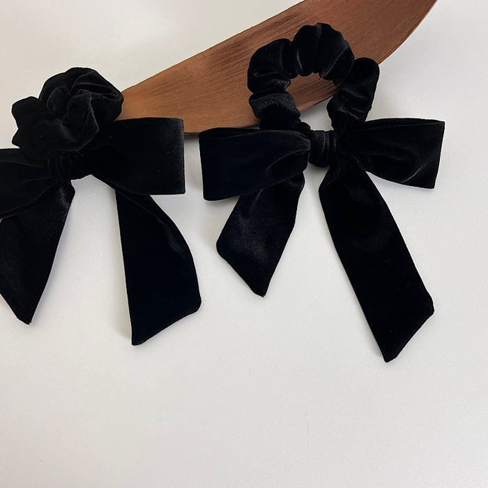 Wholesale Hair Scrunchies Velvet Streamer Butterfly JDC-HS-TOC006