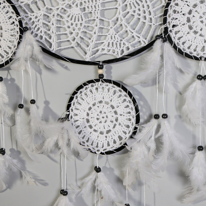 Wholesale Feather Iron Hoop Woven Dreamcatcher MOQ≥2 JDC-DC-MengS024