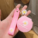 Jewelry WholesaleWholesale Small Daisy Makeup Mirror Silicone Keychain JDC-KC-FeiRun019 Keychains 飞润 %variant_option1% %variant_option2% %variant_option3%  Factory Price JoyasDeChina Joyas De China