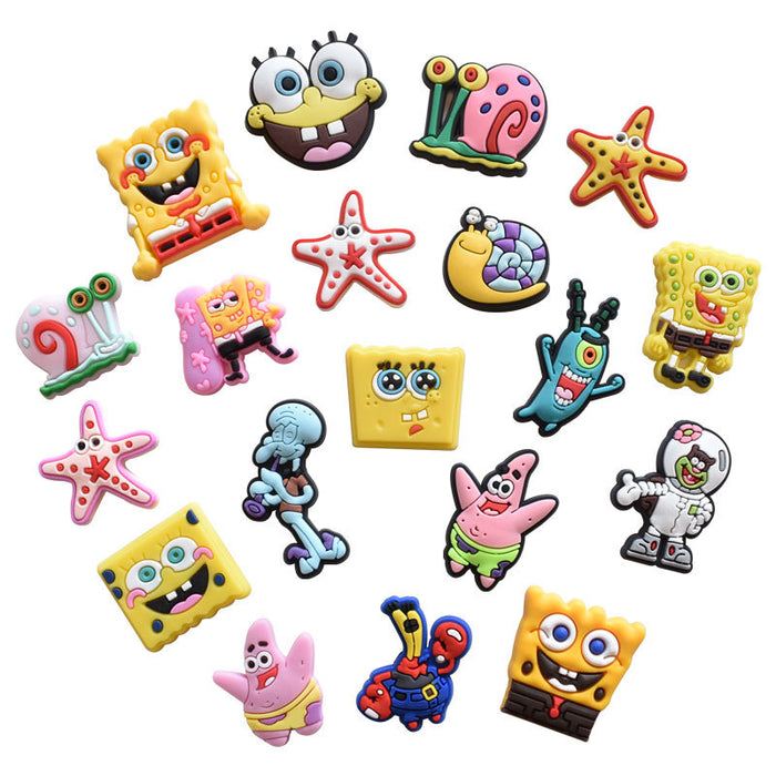 Wholesale Random 100pcs Cartoon Cute PVC DIY Accessories Croc Charms (M) JDC-CCS-RYY012